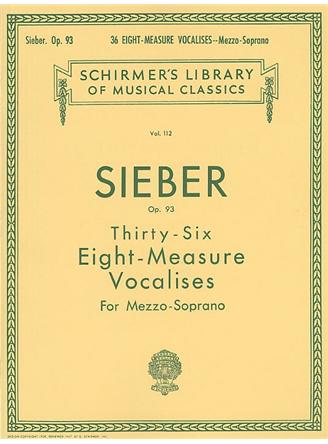 36 Eight-Measure Vocalises Op.93