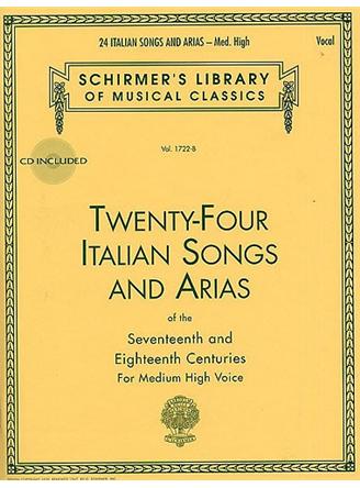 24 Italian Songs & Arias - Medium High Voice