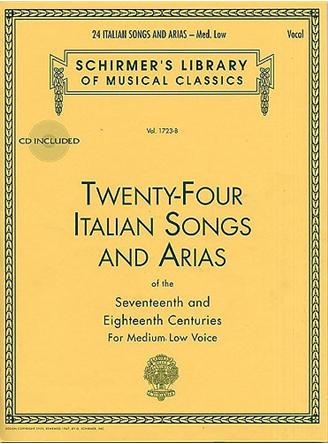 24 Italian Songs & Arias - Medium Low Voice