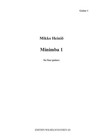 Mikko Heiniö: Minimba I - For Four Guitars (Parts)
