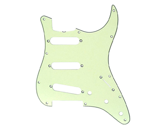 11-Hole '60s Vintage-Style Stratocaster SSS Pickguards - Mint