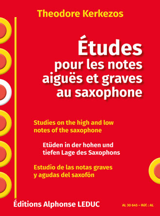 Études pour les notes aigues et graves au saxo