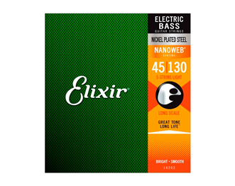 Elixir 14202 Nanoweb 045 130 String Set for 5 Strings Electric Bass Ludimusic