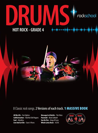 Rockschool: Hot Rock Drums - Grade 4 (Book/2CDs)