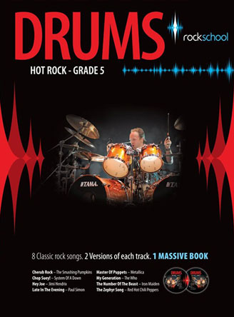 Rockschool: Hot Rock Drums - Grade 5 (Book/2CDs)