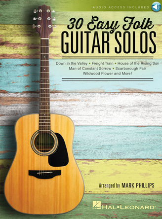 30 Easy Folk Guitar Solos
