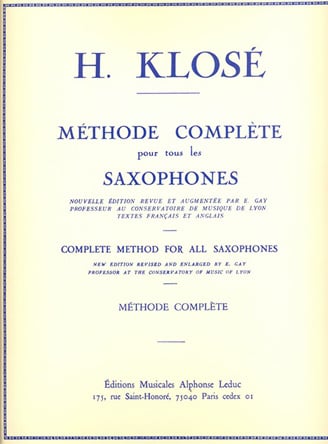Methode de Saxophone Vol. 1