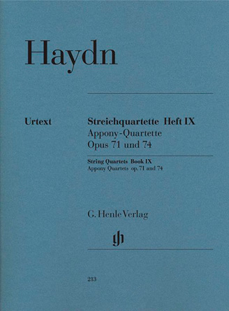 Streichquartette Heft IX op. 71 und 74