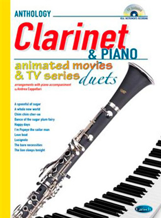 Animated Movies and TV Duets for Clarinet And Piano