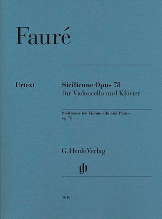 Sicilienne Opus 78 für Violoncello und Klavier