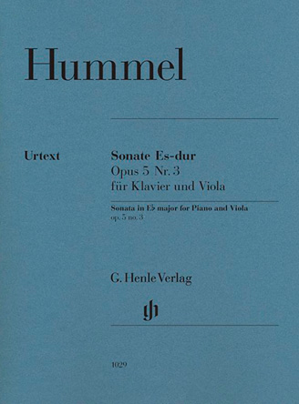 Sonate für Klavier und Viola Es-dur Opus 5 Nr. 3
