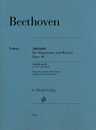Adelaide für Singstimme und Klavier Opus 46