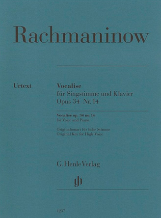 Vocalise op. 34 Nr. 14 für Singstimme und Klavier