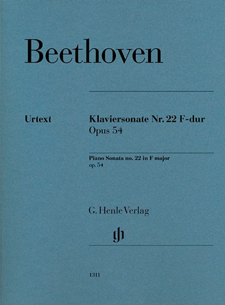 Piano Sonata no. 22 in F major op. 54