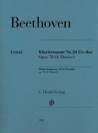 Piano Sonata no. 24 in F sharp major op. 78