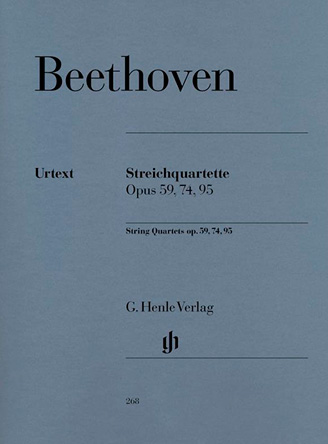 Streichquartette Opus 59, 75 und 95