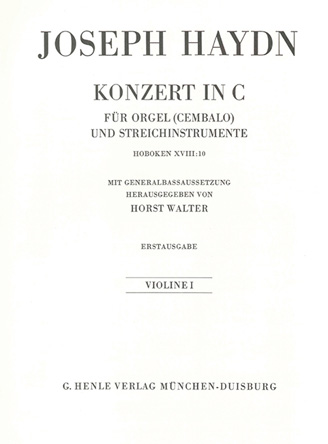 Konzert C-Dur HOB XVIII:10 (Orgel) Violine 1
