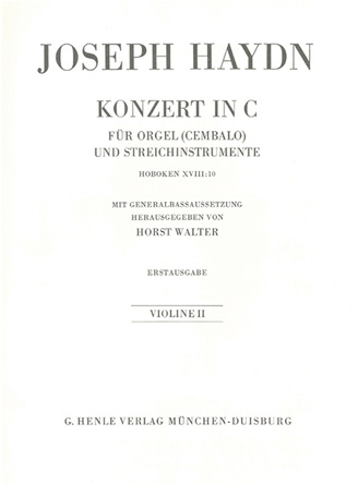 Konzert C-Dur HOB XVIII:10 (Orgel) Violine 2
