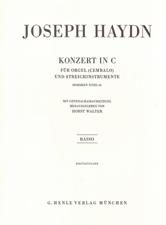 Konzert C-Dur HOB XVIII:10 (Orgel) Basso