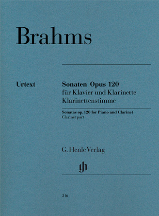 Sonate Opus 120/1 und 2 Klarinettestimme