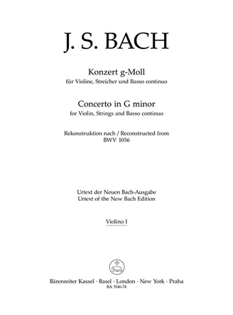 Concerto For Violin, Strings and BC G minor