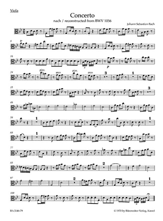 Concerto For Violin, Strings and BC G minor
