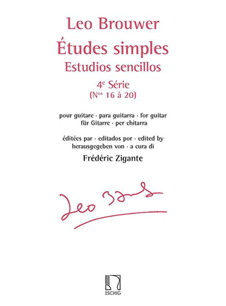 Études simples - Estudios sencillos (Série 4)