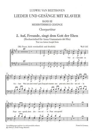 Sämtliche Lieder und Gesänge