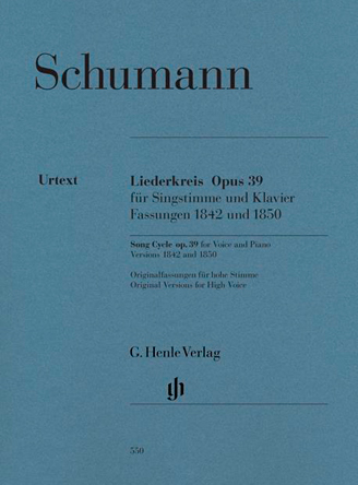 Liederkreis Op 39 Fassungen 1842 Und 1850