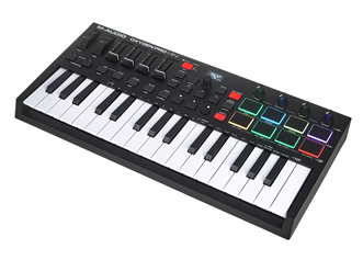 M-Audio Oxygen Pro Mini – 32 Key USB MIDI Keyboard Controller With Beat  Pads, MIDI assignable Knobs, Buttons & Faders and Software Suite