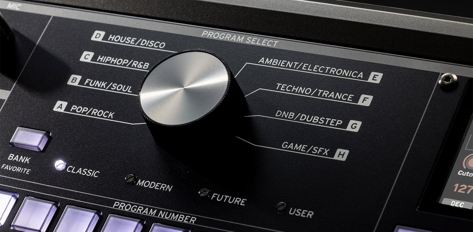 Travel through time with new synth sounds