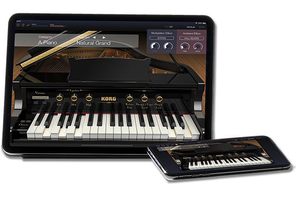 "KORG Module" piano keyboard sound module app