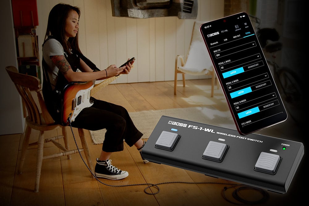 【もりそん】BOSS FS-1-WL & EV-1-WL Boss FS-1-WL Bluetooth Wireless Footswitch | Sweetwater