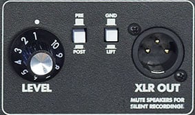 Saída de linha XLR