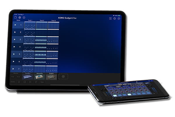 "KORG Gadget 2 Le" DAW music production app with built-in sound module