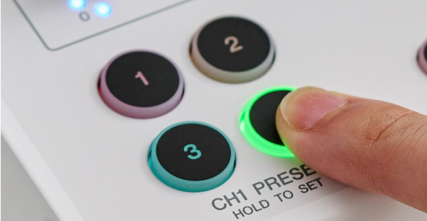 Four Effect Preset Buttons for CH1