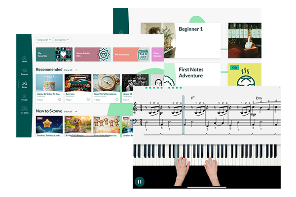 Three-month premium plan trial for "Skoove" online piano lessons