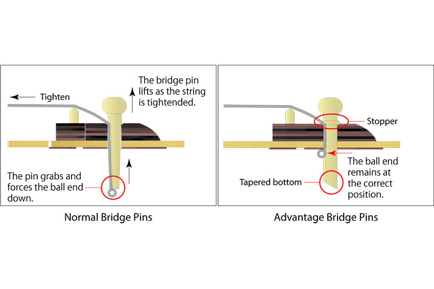 Pinos da ponte Ibanez Advantage™