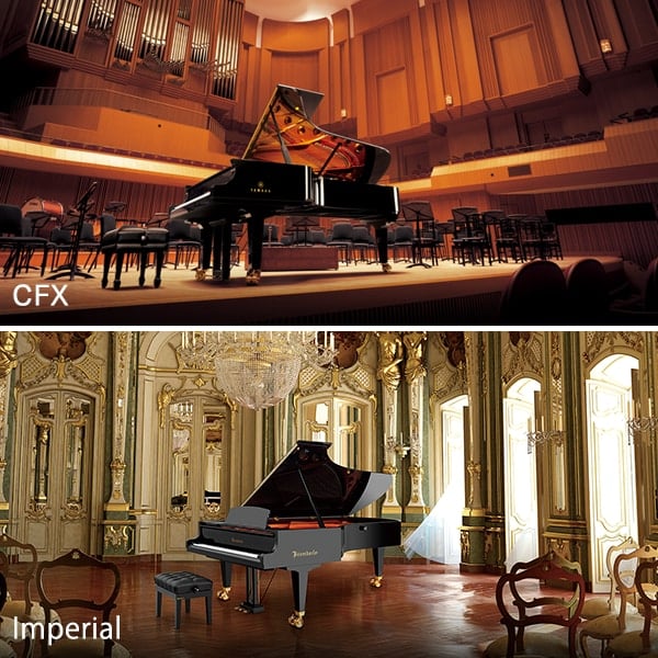 Newly sampled Yamaha CFX and  Bösendorfer Imperial voices