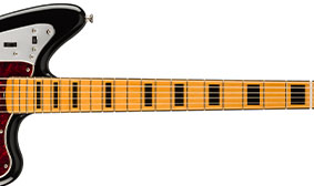7.25″ Radius Bound Maple Fingerboard With Black Blocks and Vintage Tall Frets