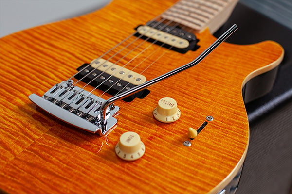 Guitarra Elétrica Sterling by MusicMan Axis Flame Maple AX3 Trans