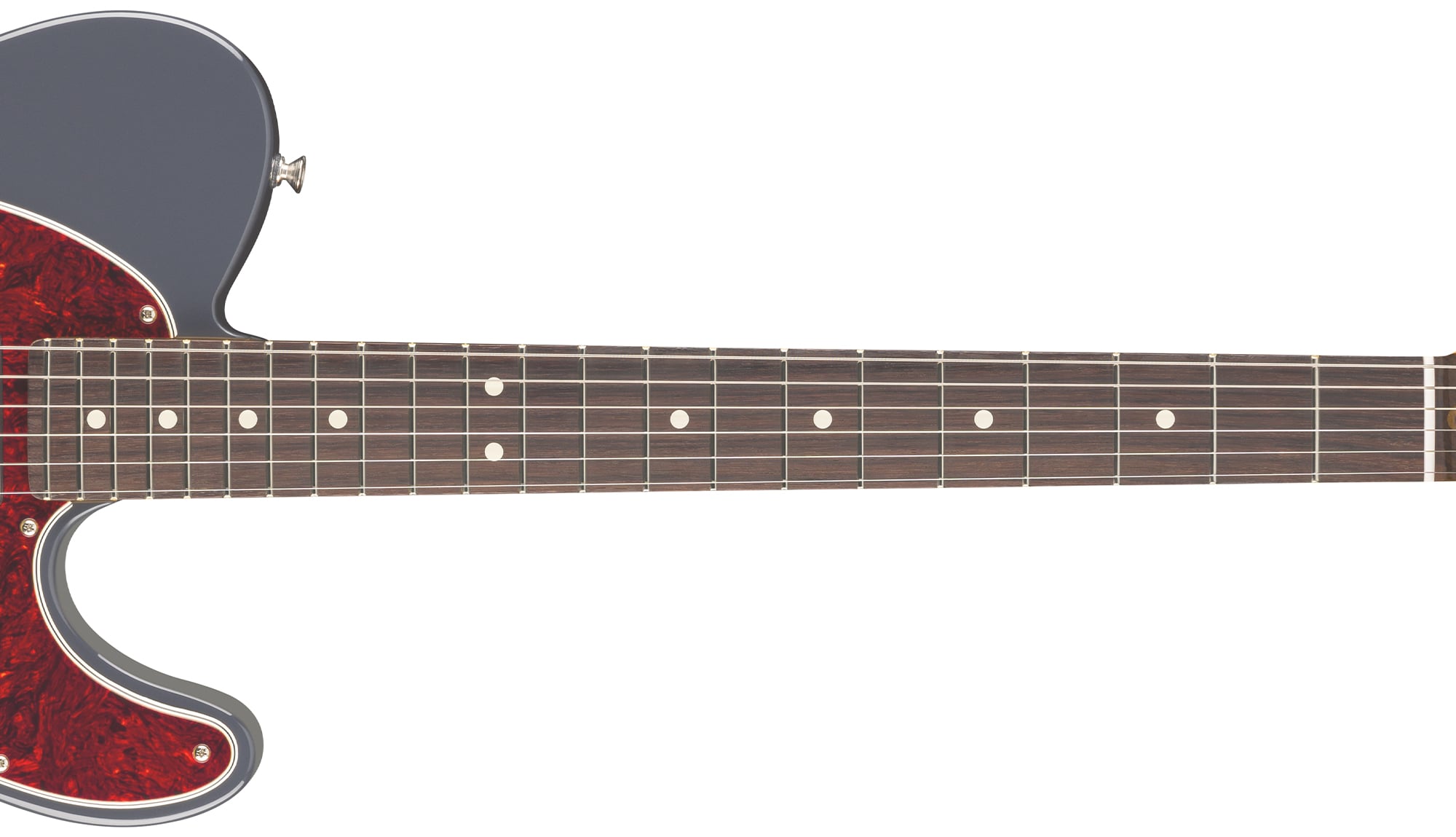 MODERN "C"-SHAPED NECK WITH 9.5"-RADIUS FINGERBOARD AND MEDIUM JUMBO FRETS