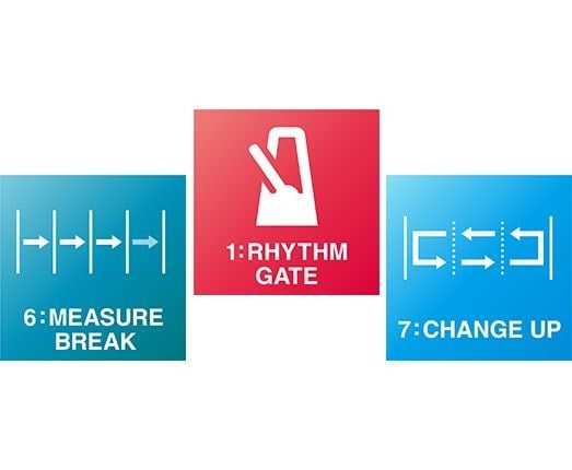 An extensive range training functions to support drummers