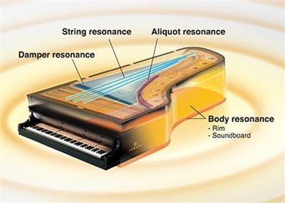 VRM physical modeling-—the distinctive reverberation generated by the entire body of a concert grand piano *Only for SILENT Piano™ mode