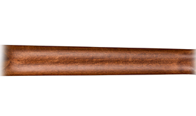Mástil de caoba cónico en forma de "C