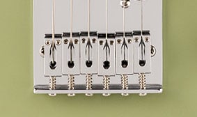 6-Saddle String-Through-Body Tele® Bridge With Block Steel Saddles