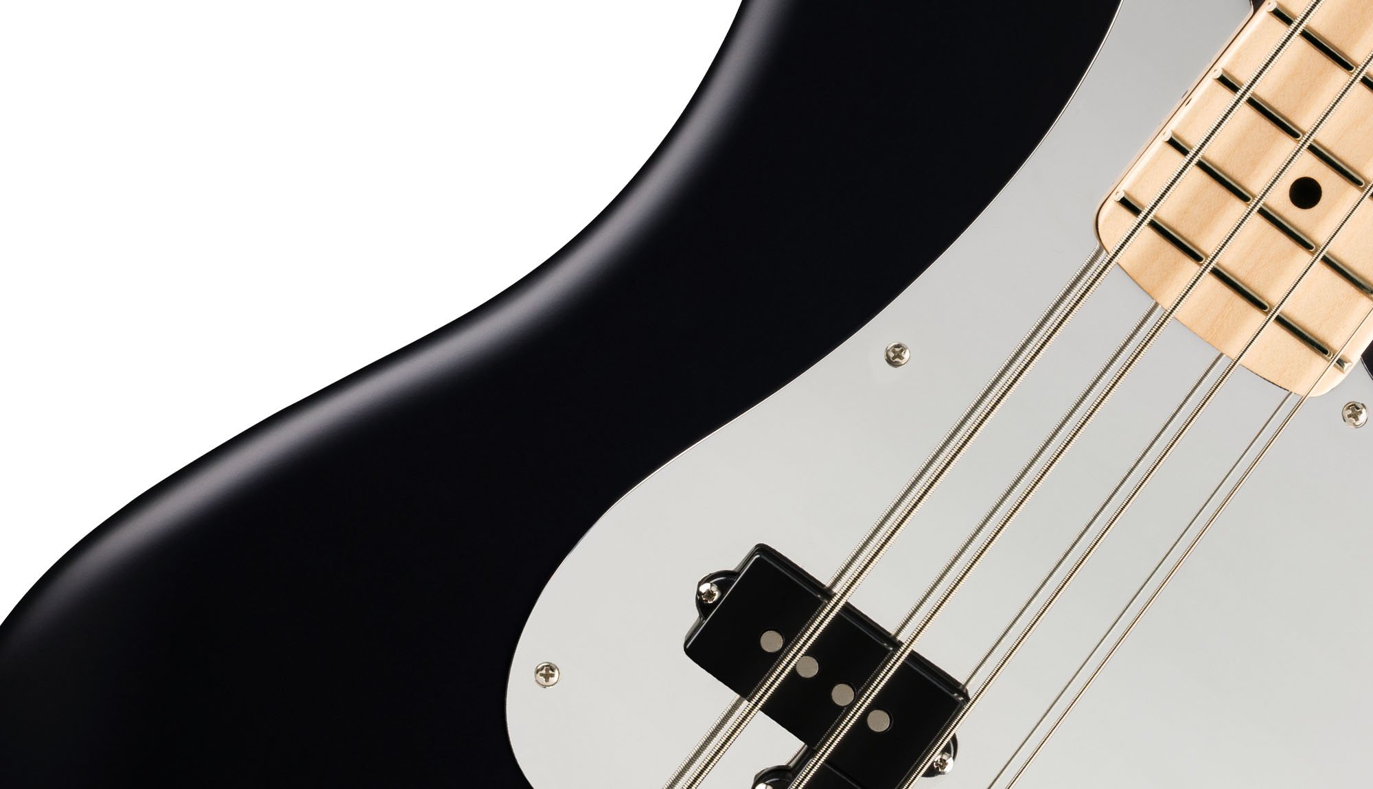 Satin Black Finish With All Maple Neck