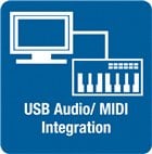 Interface USB bidirecional de áudio/MID