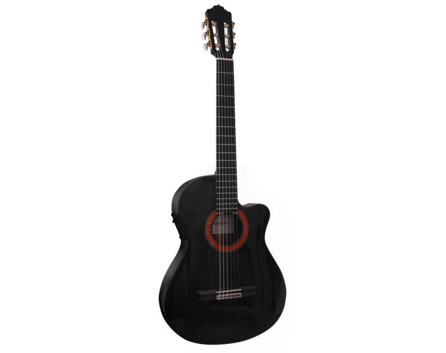 Almansa 435 Cedro Cutaway Thin Preto | Ludimusic