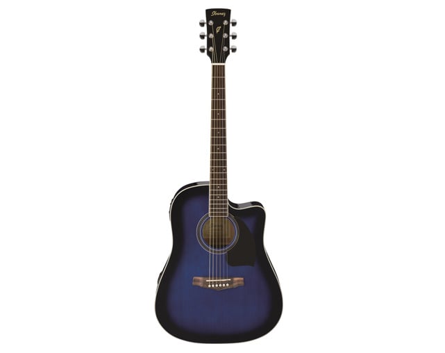 Ibanez PF15ECE Trans Blue Burst